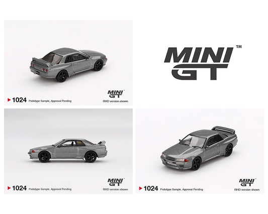 (PRE-ORDER) Mini GT 1:64 Nissan Skyline GT-R (NISMO BNR32 CRS Version) – Dark Metal Gray