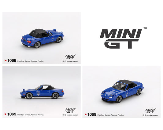(PRE-ORDER) Mini GT 1:64 Mazda Miata MX-5 (NA) Tuned Version – Dark Blue