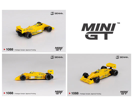 (PRE-ORDER) Mini GT 1:64 Lotus 99T #12 Ayrton Senna 1987 Monaco Grand Prix Winner – Limited Edition