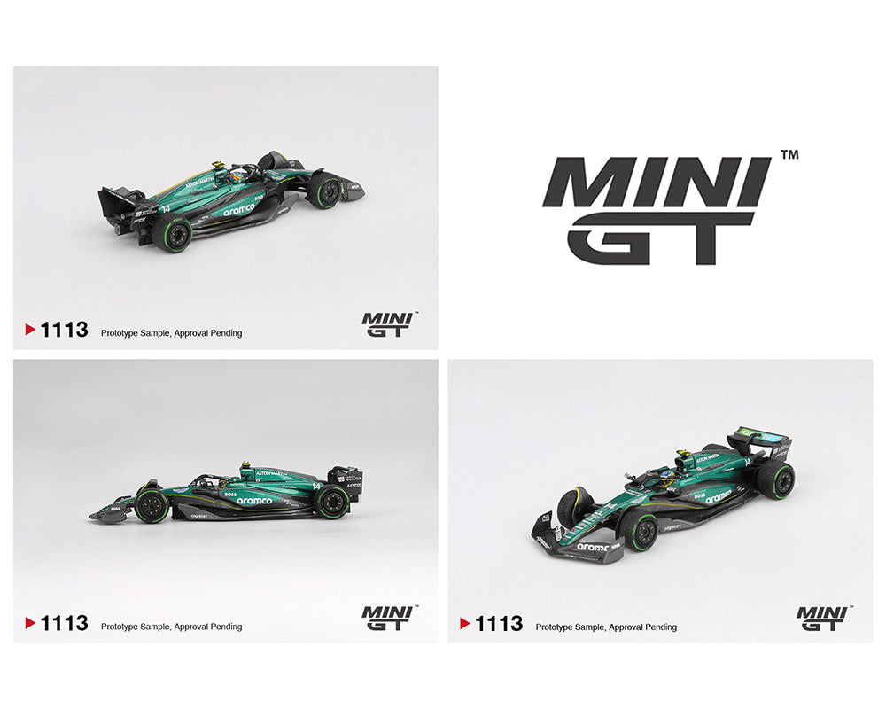 (PRE-ORDER) Mini GT 1:64 Aston Martin AMR24 #14 Fernando Alonso 2024 F1 2024 Canadian GP