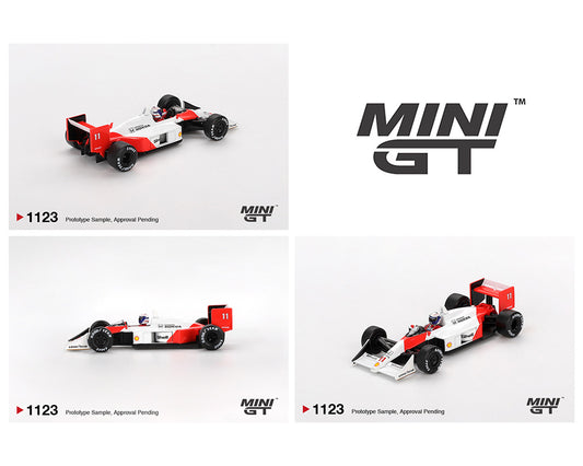 (PRE-ORDER) Mini GT 1:64 McLaren MP4/4 #11 Alain Prost 1988 Japanese Grand Prix 2nd Place – Mijo Exclusives