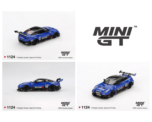 (PRE-ORDER) Mini GT 1:64 LB-Silhouette WORKS GT NISSAN 35GT-RR Ver.2 – Blue- Mijo Exclusives