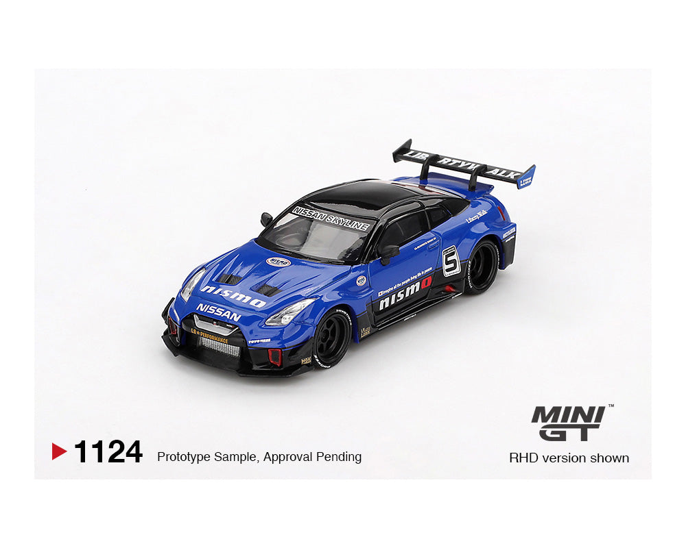 (PRE-ORDER) Mini GT 1:64 LB-Silhouette WORKS GT NISSAN 35GT-RR Ver.2 – Blue- Mijo Exclusives