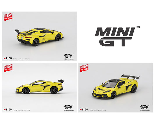 (PRE-ORDER) Mini GT 1:64 Chevrolet Corvette ZR1- Accelerate Yellow