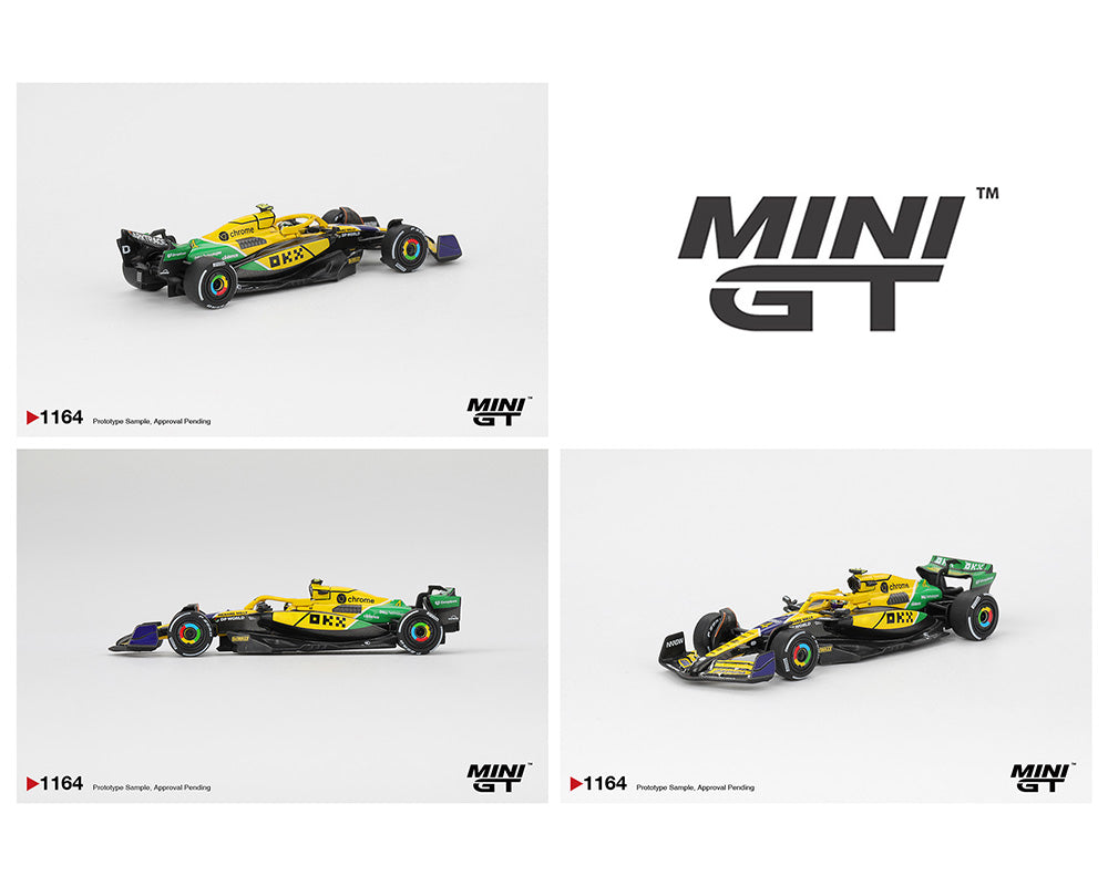 (PRE-ORDER) Mini GT 1:64 McLaren MCL38 #4 Lando Norris 2024 F1 2024 Monaco GP