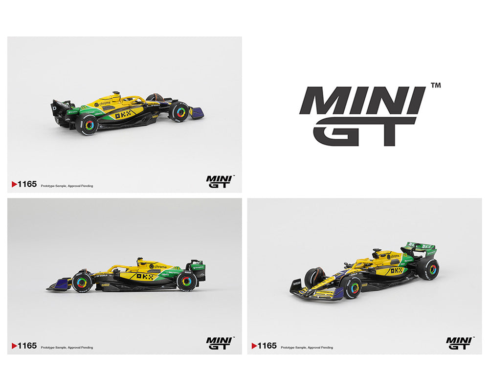 (PRE-ORDER) Mini GT 1:64 McLaren MCL38 #81 Oscar Piastri 2024 F1 2024 Monaco GP 2nd Place