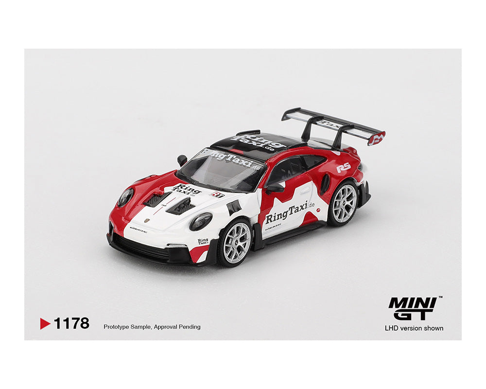 (PRE-ORDER) Mini GT 1:64 Porsche 911(992) GT3 RS Weissach RingTaxi.com