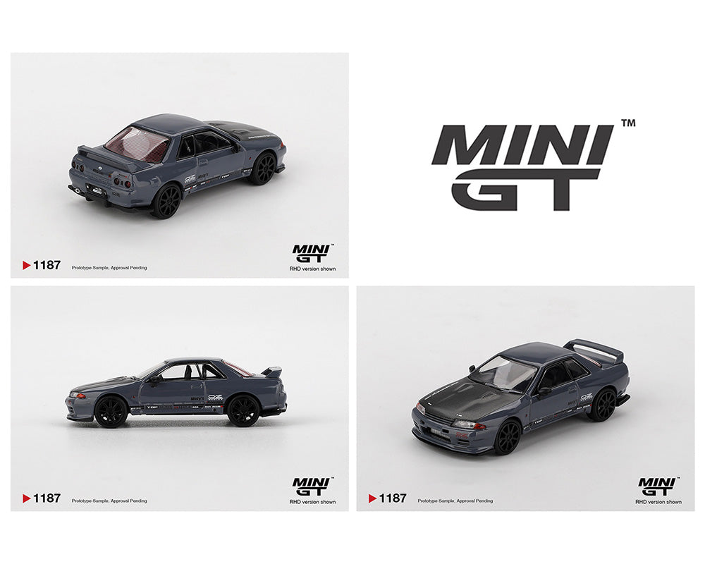 (PRE-ORDER) Mini GT 1:64 Nissan Skyline GT-R Top Secret VR32 – Stealth Grey