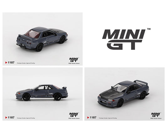 (PRE-ORDER) Mini GT 1:64 Nissan Skyline GT-R Top Secret VR32 – Stealth Grey