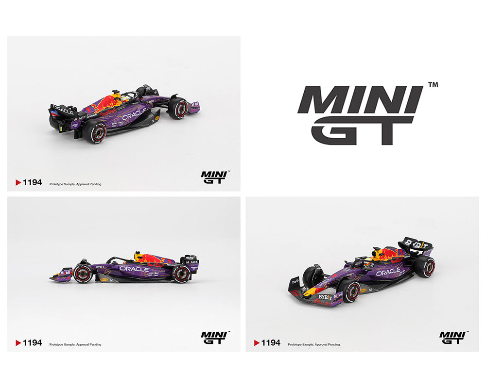 (PRE-ORDER) Mini GT 1:64 Oracle Red Bull Racing RB19 #1 Max Verstappen 2023 F1 2023 Las Vegas GP Winner