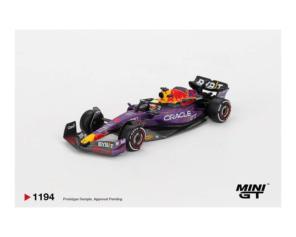 (PRE-ORDER) Mini GT 1:64 Oracle Red Bull Racing RB19 #1 Max Verstappen 2023 F1 2023 Las Vegas GP Winner