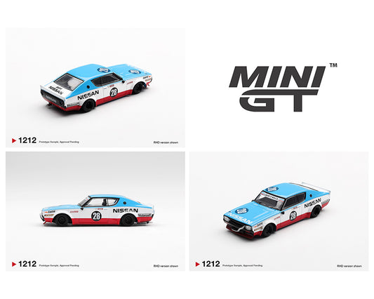 (PRE-ORDER) Mini GT 1:64 Nissan Skyline Kenmeri Liberty Walk Nissan Racing ’75 concept