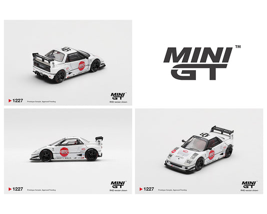 (PRE-ORDER) Mini GT 1:64 Mazda AZ-1 Liberty Walk LB40 LB-Hinomaru – White MGT01227-BL