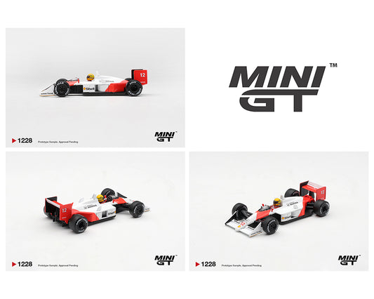 (PRE-ORDER) Mini GT 1:64 McLaren MP4/4 #12 Ayrton Senna 1988 Canadian Grand Prix Winner – Limited Edition MGT01228-BL MGT01228-BL