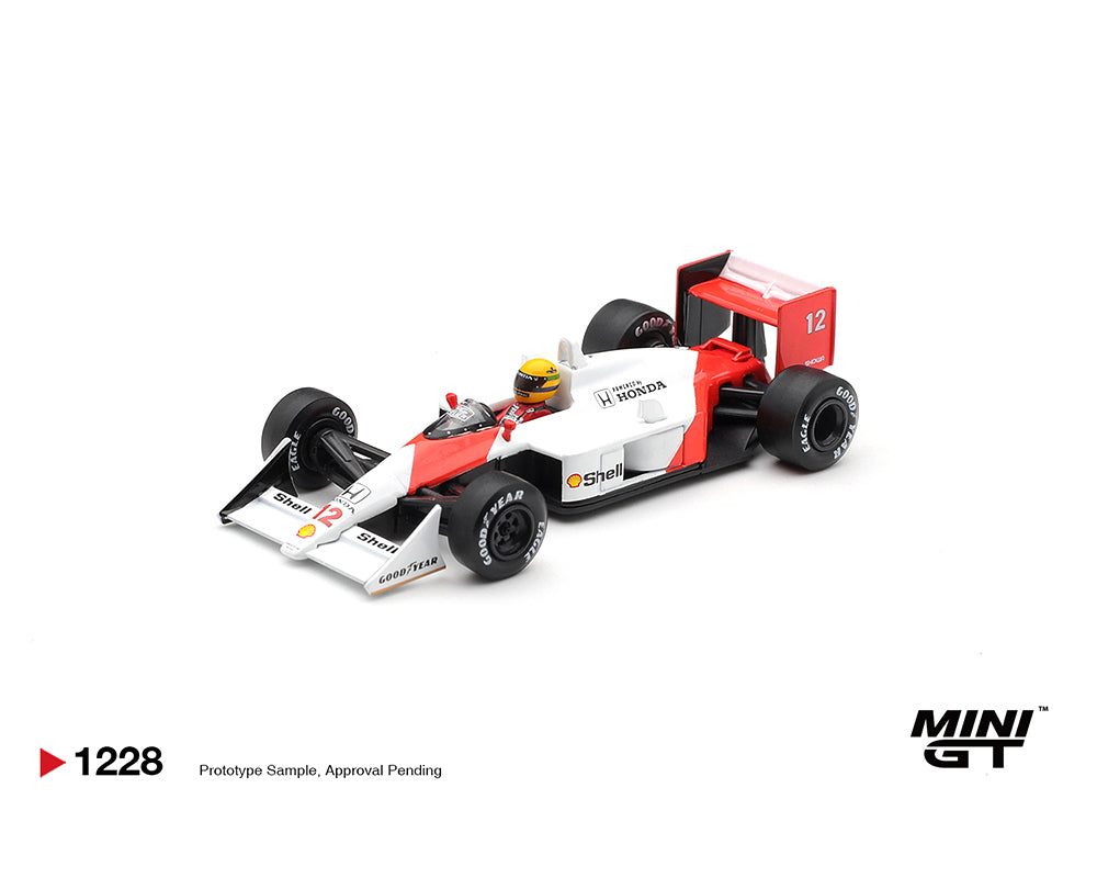 (PRE-ORDER) Mini GT 1:64 McLaren MP4/4 #12 Ayrton Senna 1988 Canadian Grand Prix Winner – Limited Edition MGT01228-BL MGT01228-BL
