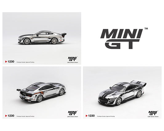 (PRE-ORDER) Mini GT 1:64 Shelby GT500 Dragon Snake Concept – Chrome Silver – Limited Edition MGT01230-BL