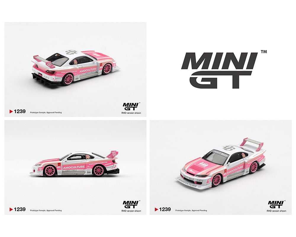 (PRE-ORDER) Mini GT 1:64 Nissan Silvia (S15) LB-Super Silhouette AMOCULTURE – Limited Edition MGT01239-BL
