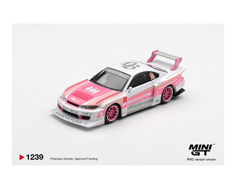 (PRE-ORDER) Mini GT 1:64 Nissan Silvia (S15) LB-Super Silhouette AMOCULTURE – Limited Edition MGT01239-BL