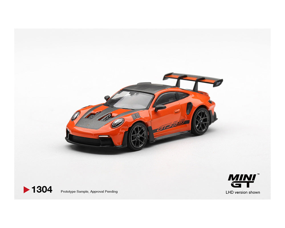 (PRE-ORDER) Mini GT 1:64 Porsche 911 (992) GT3 RS Weissach Package – Gulf Orange – Limited Edition MGT01304-BL