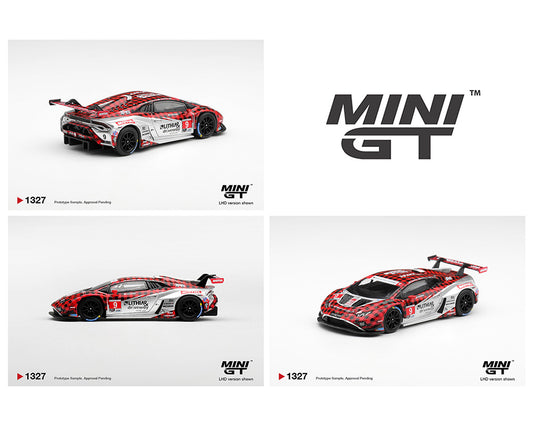 (PRE-ORDER) Mini GT 1:64 Lamborghini Huracan GT3 EVO2 #9 Pfaff Motorsports 2025 IMSA WeatherTech GTD Pro – Limited Edition MGT01327-BL