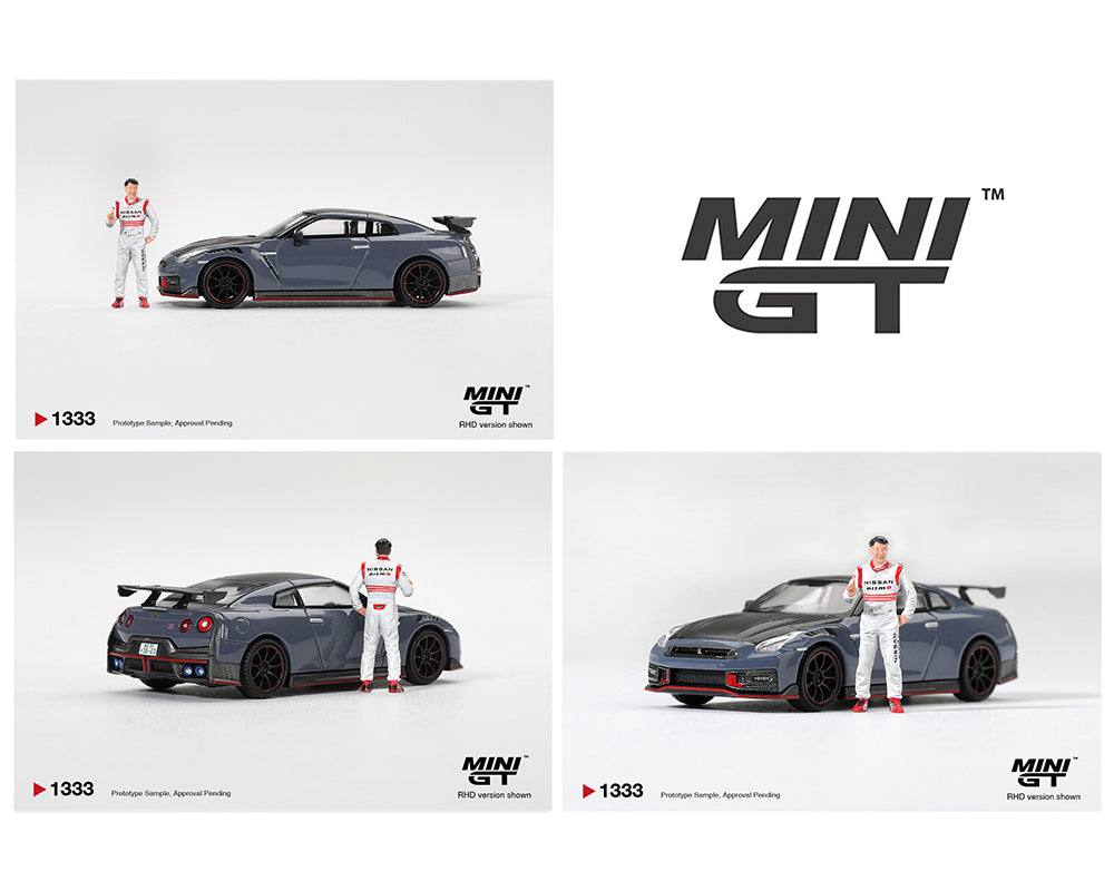 (PRE-ORDER) Mini GT 1:64 Nissan GT-R Nismo 2024 Tsukuba Production Car Lap Record W / Matsuda Figure Tsugio Matsuda Collection – Limited Editrion MGT01333-R