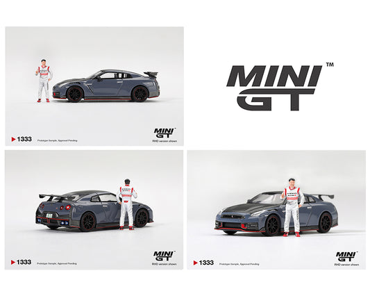 (PRE-ORDER) Mini GT 1:64 Nissan GT-R Nismo 2024 Tsukuba Production Car Lap Record W / Matsuda Figure Tsugio Matsuda Collection – Limited Editrion MGT01333-R