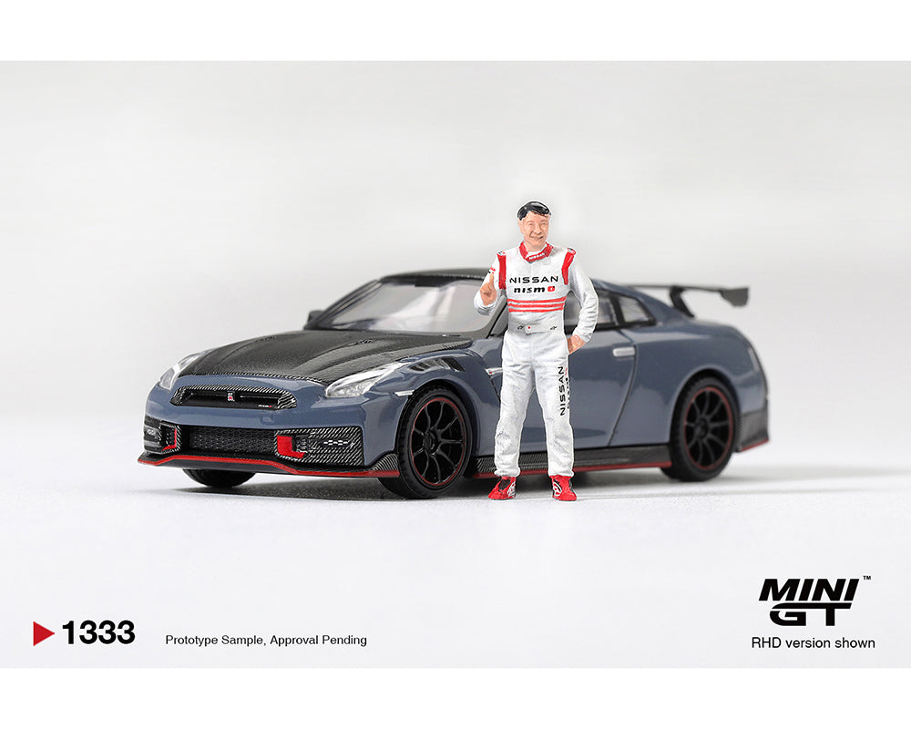 (PRE-ORDER) Mini GT 1:64 Nissan GT-R Nismo 2024 Tsukuba Production Car Lap Record W / Matsuda Figure Tsugio Matsuda Collection – Limited Editrion MGT01333-R