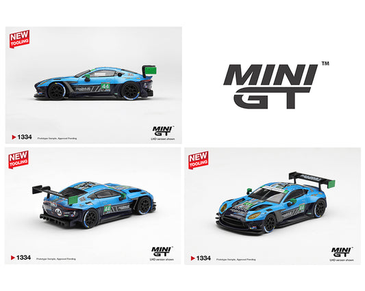 (PRE-ORDER) Mini GT 1:64 Aston Martin Vantage GT3 Evo #44 Magnus Racing 2025 IMSA Daytona 24 Hrs – Limited Edition MGT01334-BL