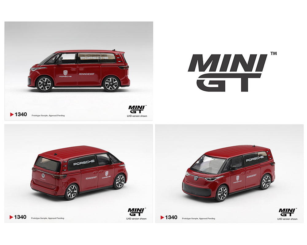 (PRE-ORDER) Mini GT 1:64 Volkswagen ID.Buzz Porsche Renndienst – Limited Edition MGT01340-BL