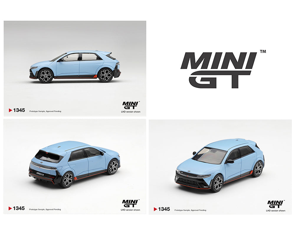 (PRE-ORDER) Mini GT 1:64 Hyundai Ioniq 5 N Performance – Blue Pearl – Korea Exclusives – Limited Edition MGT01345-L
