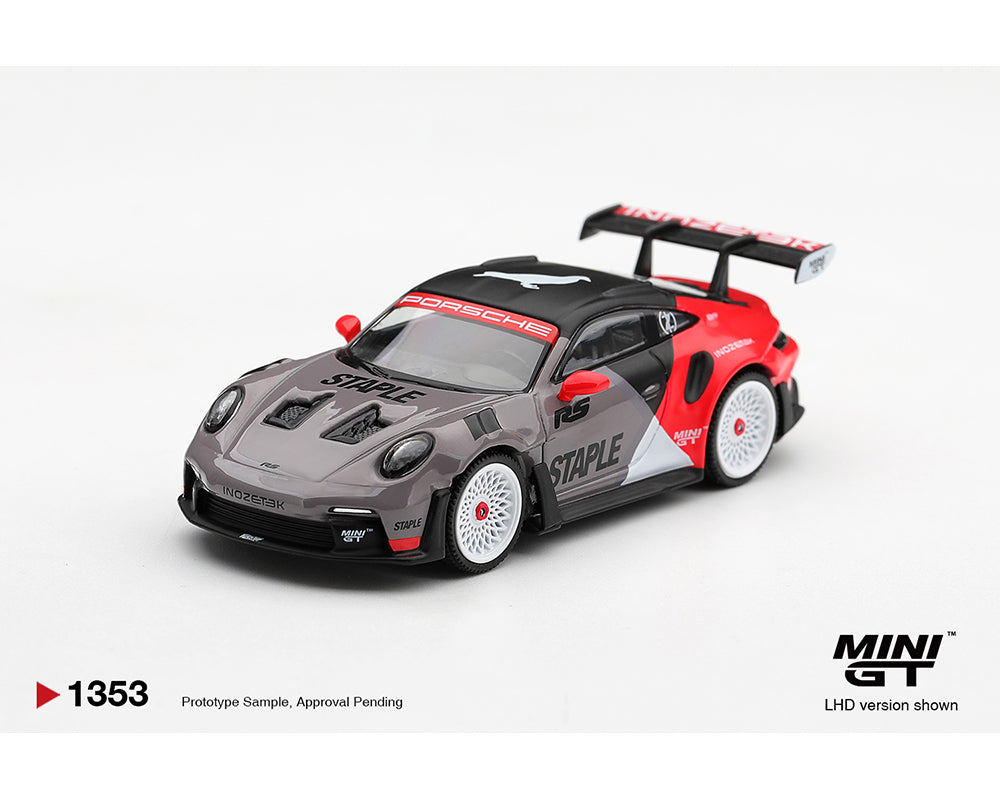 (PRE-ORDER) Mini GT 1:64 Porsche 911 GT3 RS STAPLE x INOZETEK – Limited Edition MGT01353-BL