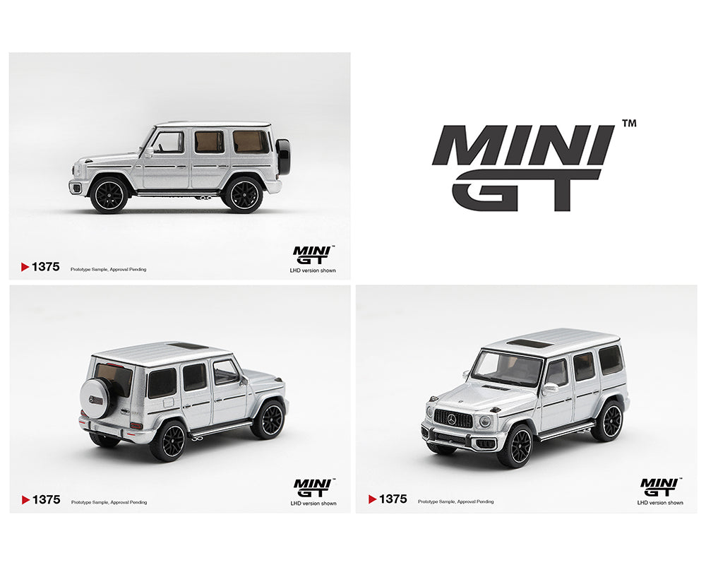 (PRE-ORDER) Mini GT 1:64 Mercedes-AMG G 63 Silver Metallic – Limited Edition MGT01375-BL