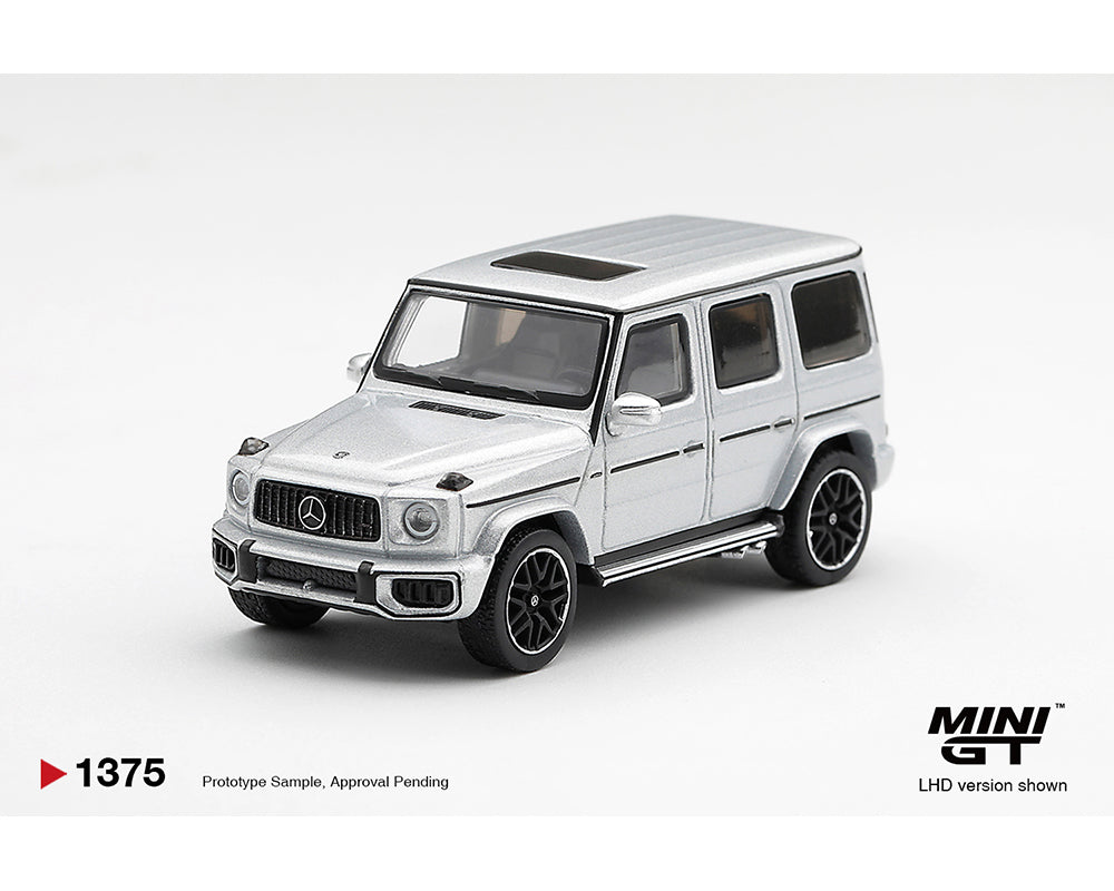 (PRE-ORDER) Mini GT 1:64 Mercedes-AMG G 63 Silver Metallic – Limited Edition MGT01375-BL