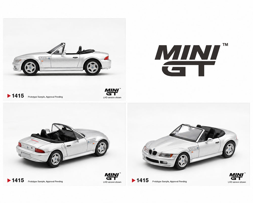 (PRE-ORDER) Mini GT 1:64 BMW Z3 Titanium Silver – Limited Edition MGT01415-BL