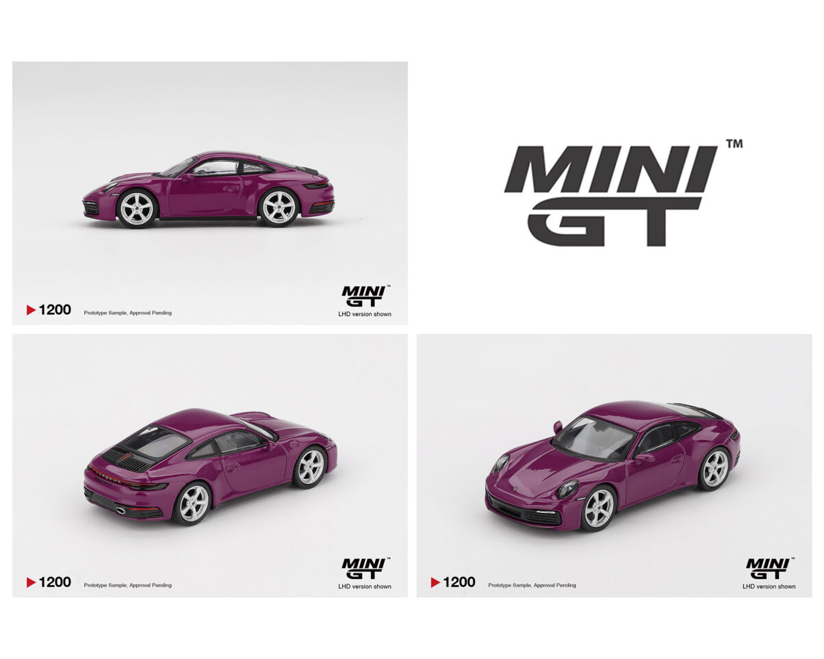 (PRE-ORDER) Mini GT 1:64 Porsche 911 (992.1) Rubystone Red Set of 4 – Special Edition