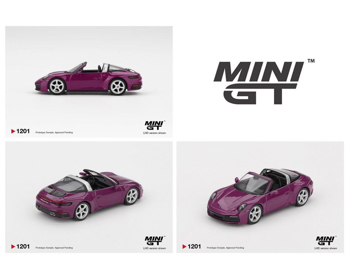 (PRE-ORDER) Mini GT 1:64 Porsche 911 (992.1) Rubystone Red Set of 4 – Special Edition