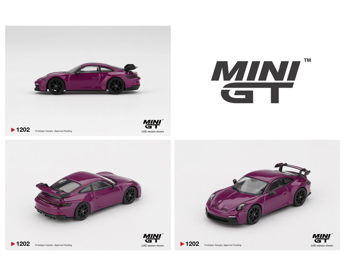 (PRE-ORDER) Mini GT 1:64 Porsche 911 (992.1) Rubystone Red Set of 4 – Special Edition