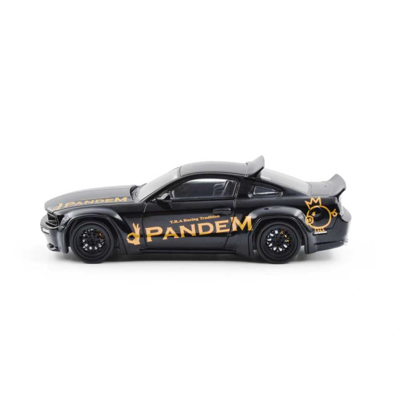 (PRE-ORDER) MODELMODEL 1:64 Pandem Mustang Black MM64-PM-002