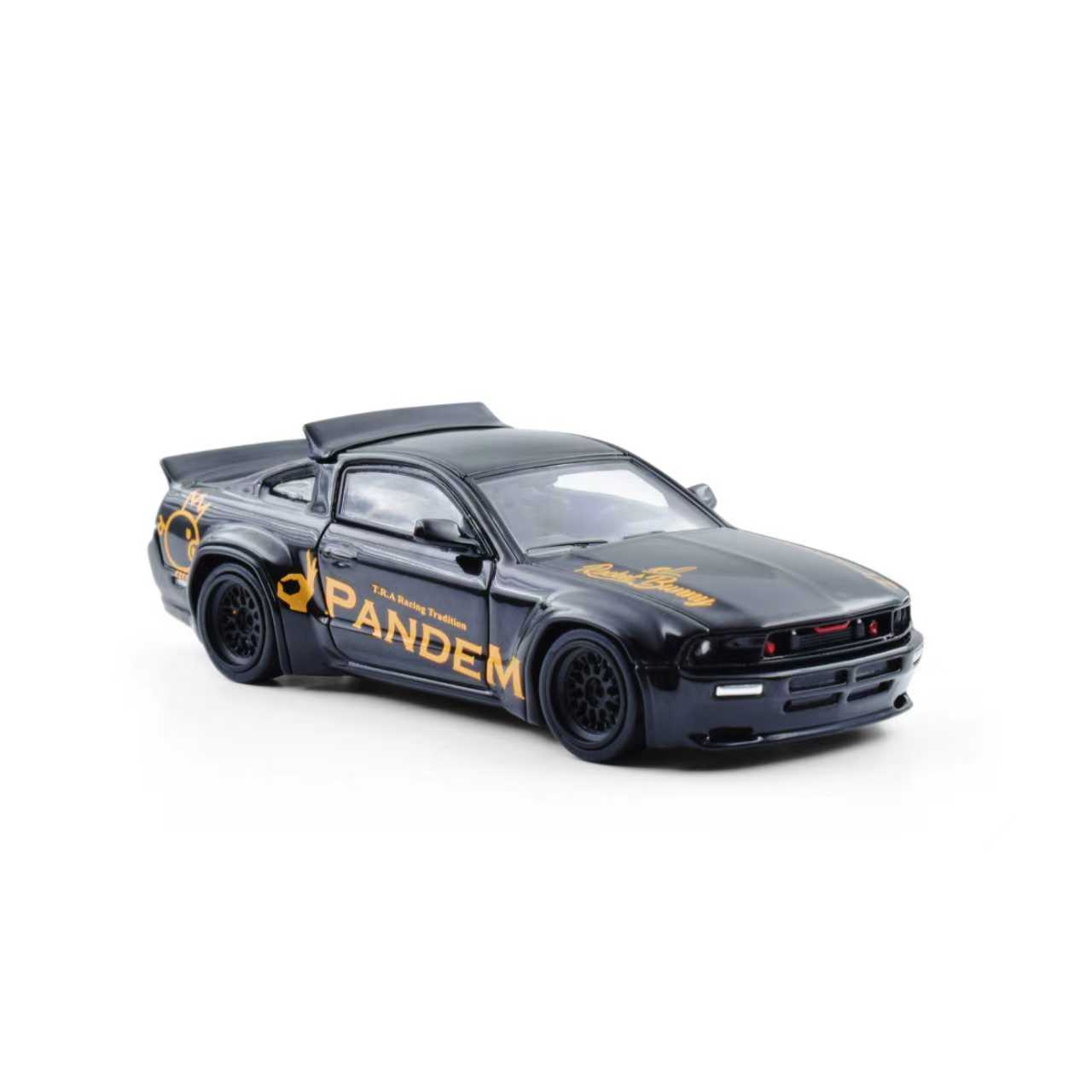 (PRE-ORDER) MODELMODEL 1:64 Pandem Mustang Black MM64-PM-002