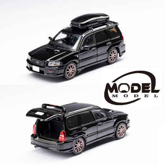 (PRE-ORDER) ModelModel 1:64 Subaru Forester SG9 Sti black MM64-SG9-002