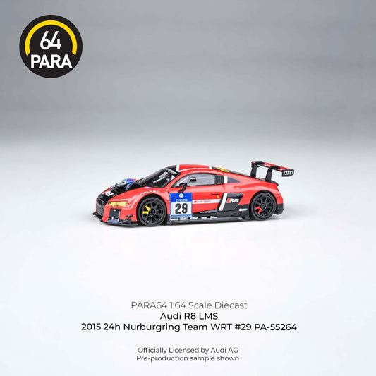 (PRE-ORDER) PARA64 1:64 2015 Audi R8 LMS 24H Nurburgring Team WRT #29 PA-55264