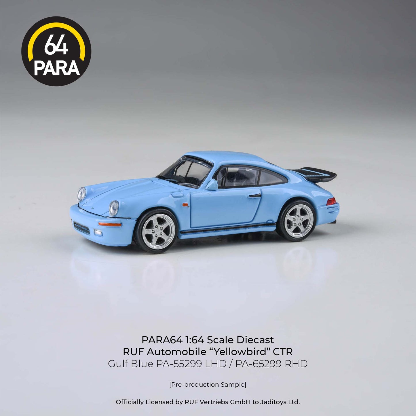 (PRE-ORDER) PARA64 1:64 RUF CTR 1987 Gulf Blue LHD PA-55299