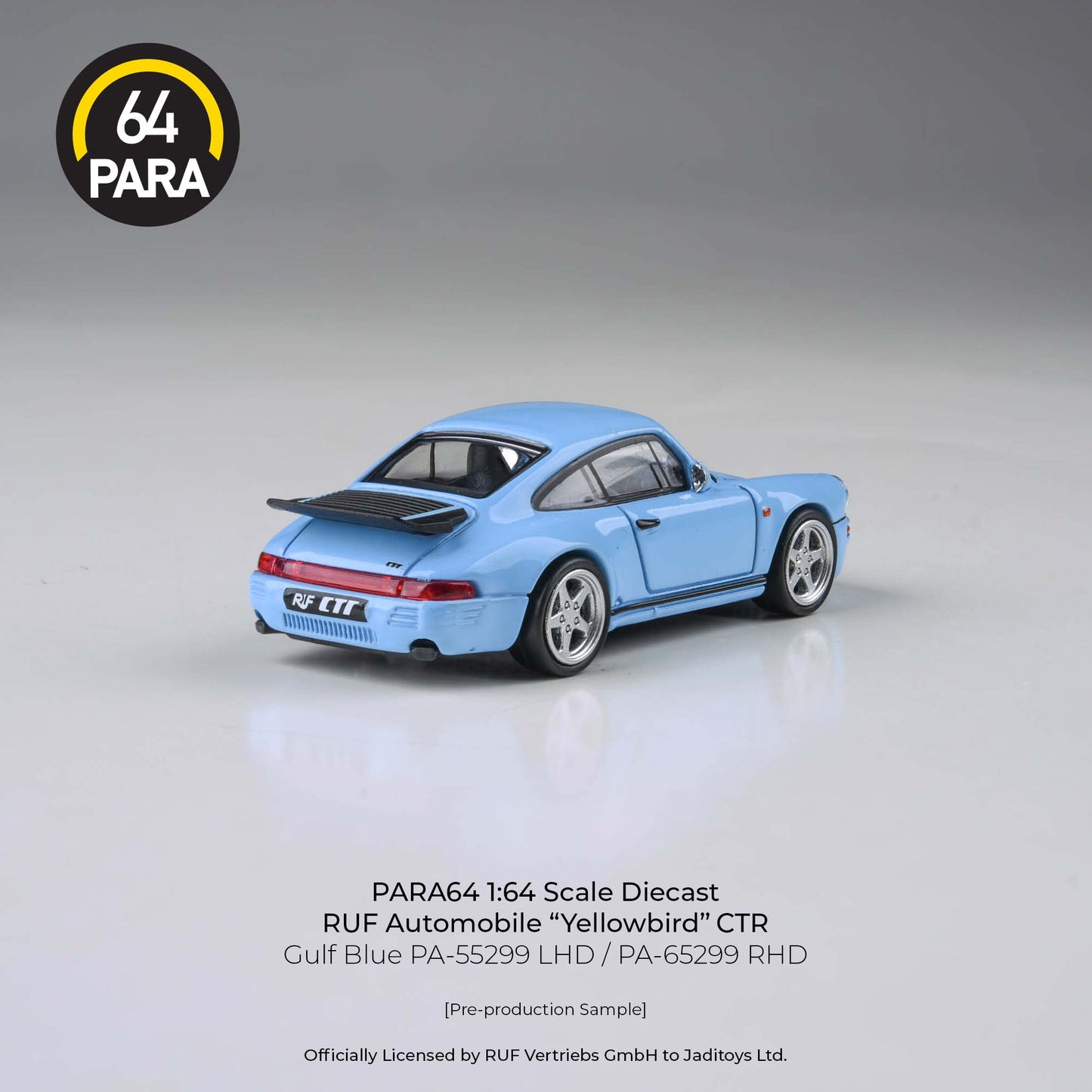 (PRE-ORDER) PARA64 1:64 RUF CTR 1987 Gulf Blue LHD PA-55299