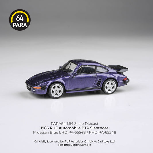 (PRE-ORDER) PARA64 1:64 1986 RUF BTR Slantnose, Prussian Blue LHD PA-55548