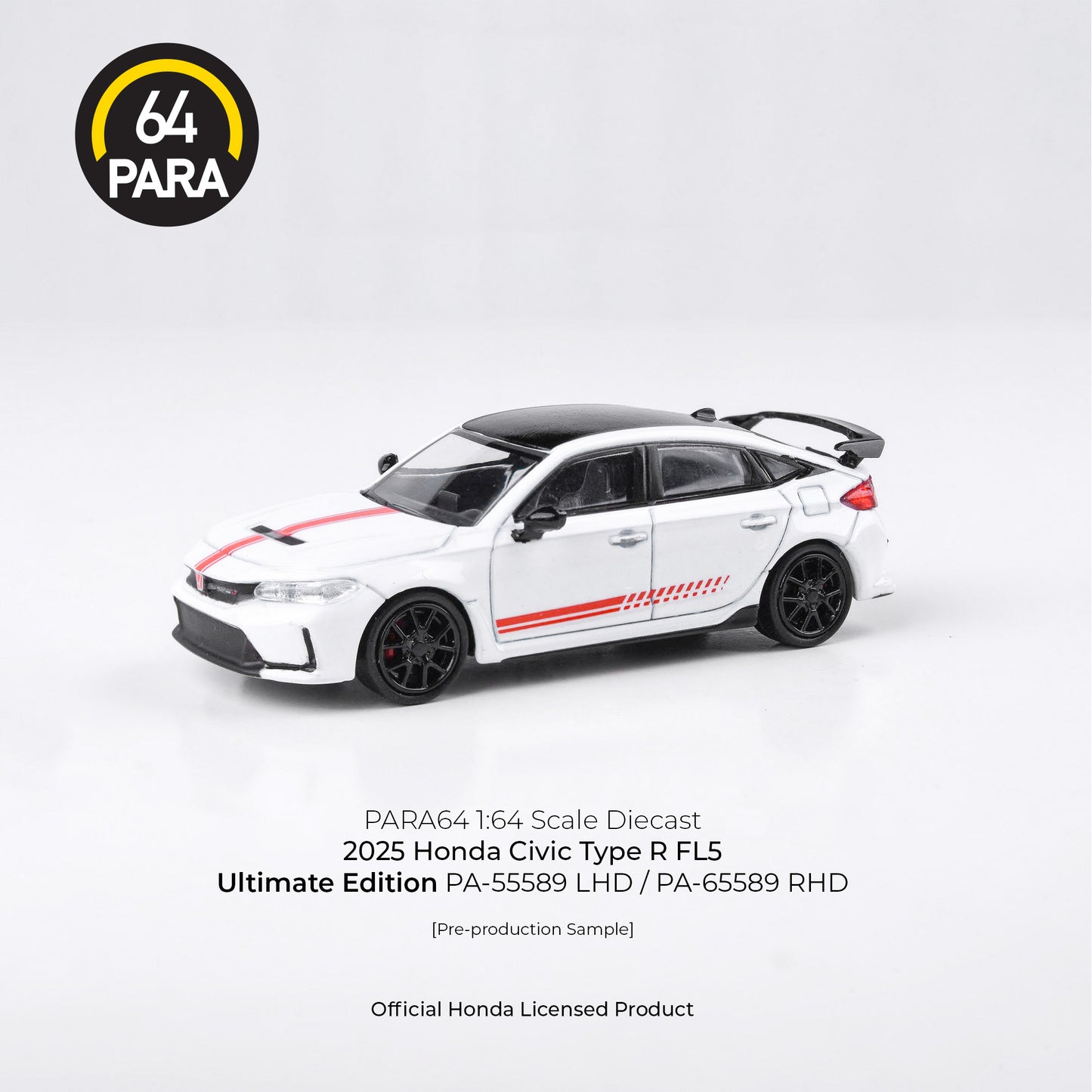 (PRE-ORDER) PARA64 1:64 Honda Civic Type R Ultimate Edition w/ photo etch wheels LHD PA-55589