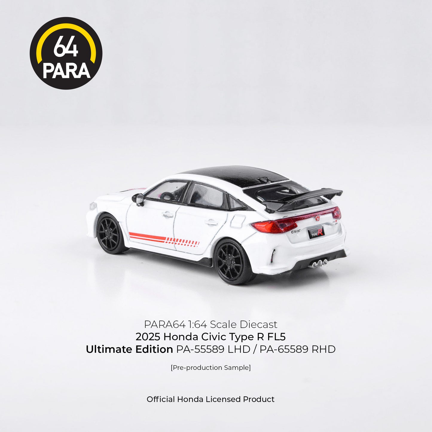 (PRE-ORDER) PARA64 1:64 Honda Civic Type R Ultimate Edition w/ photo etch wheels LHD PA-55589