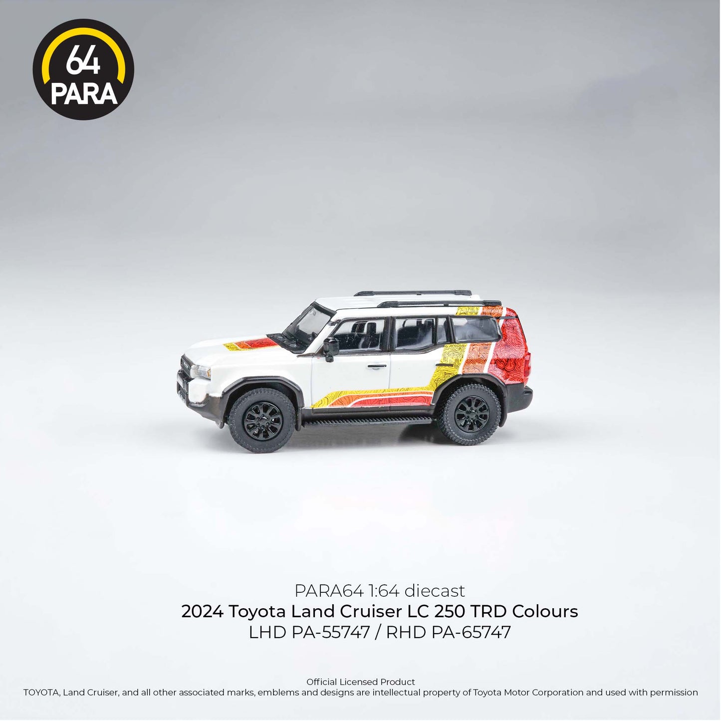 (PRE-ORDER) PARA64 1:64 2025 Land Cruiser 250 Prado TRD Colours PA-55747