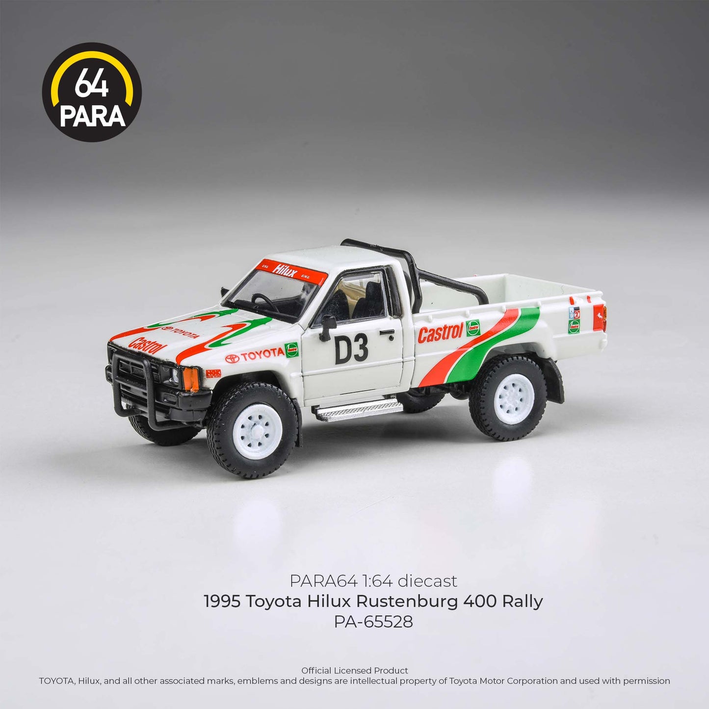 (PRE-ORDER) PARA64 1:64 1995 Toyota Hilux Rustenburg 400 Rally RHD PA-65528