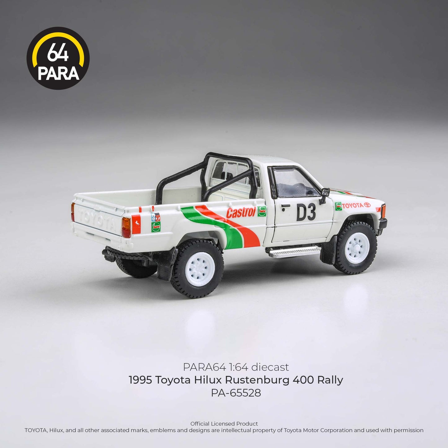 (PRE-ORDER) PARA64 1:64 1995 Toyota Hilux Rustenburg 400 Rally RHD PA-65528