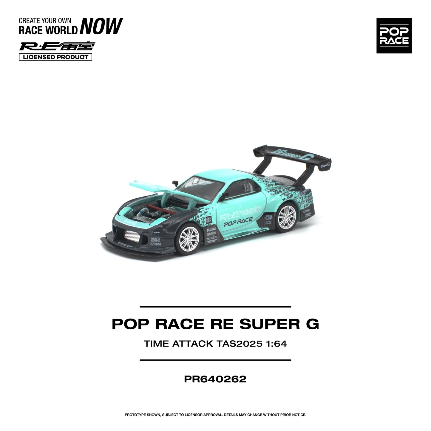 (PRE-ORDER) POPRACE 1:64 POP RACE RE SUPER G TIME ATTACK TAS 2025 PR640262